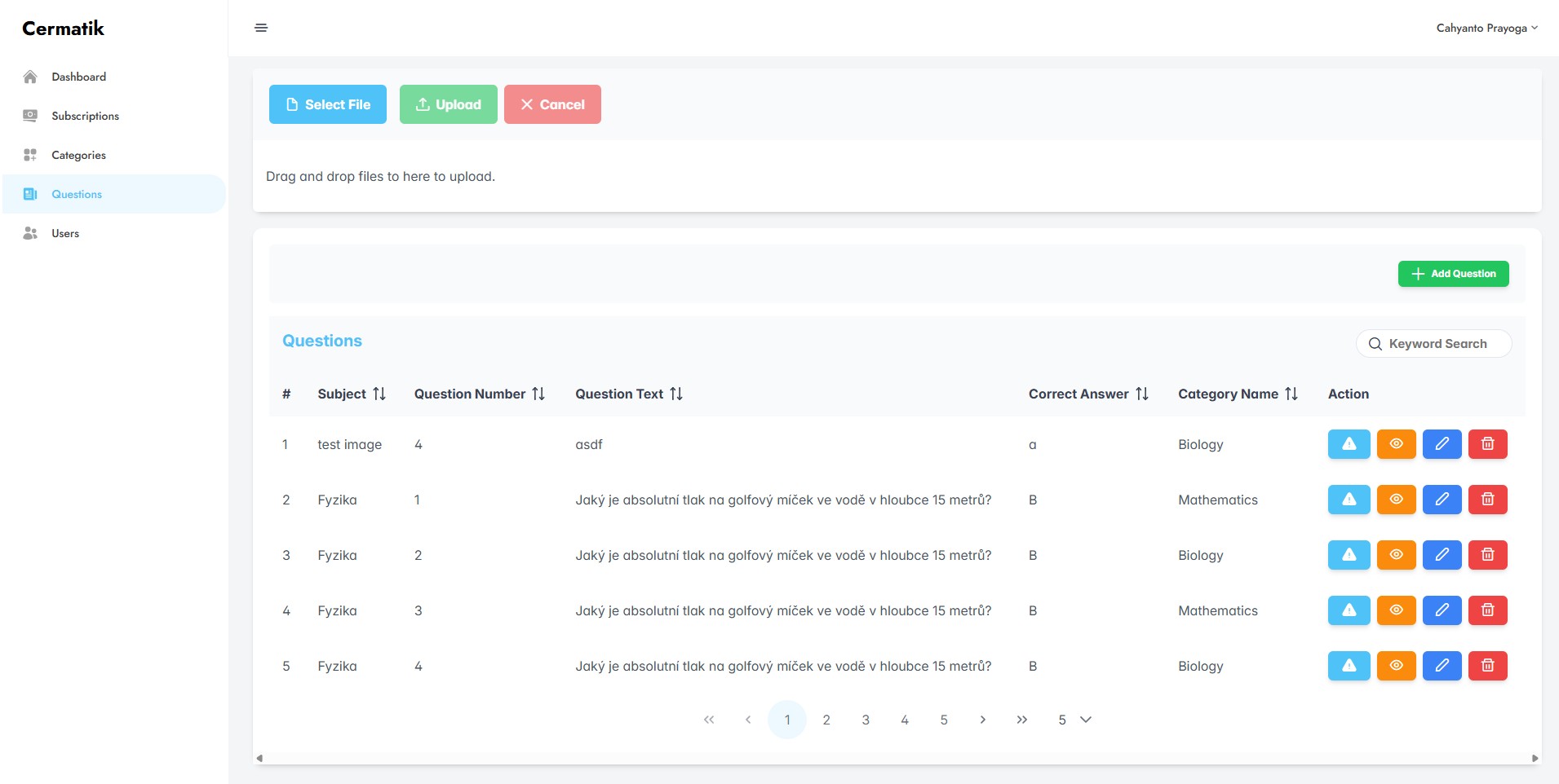 Interactive Learning & Subscription Management System